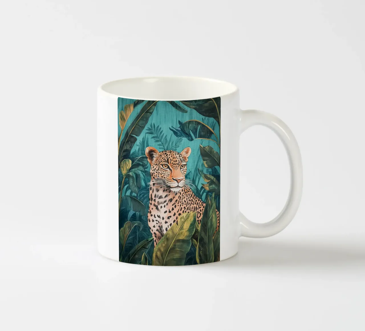 Leopardi tropicali tazza in ceramica da Carinaprint
