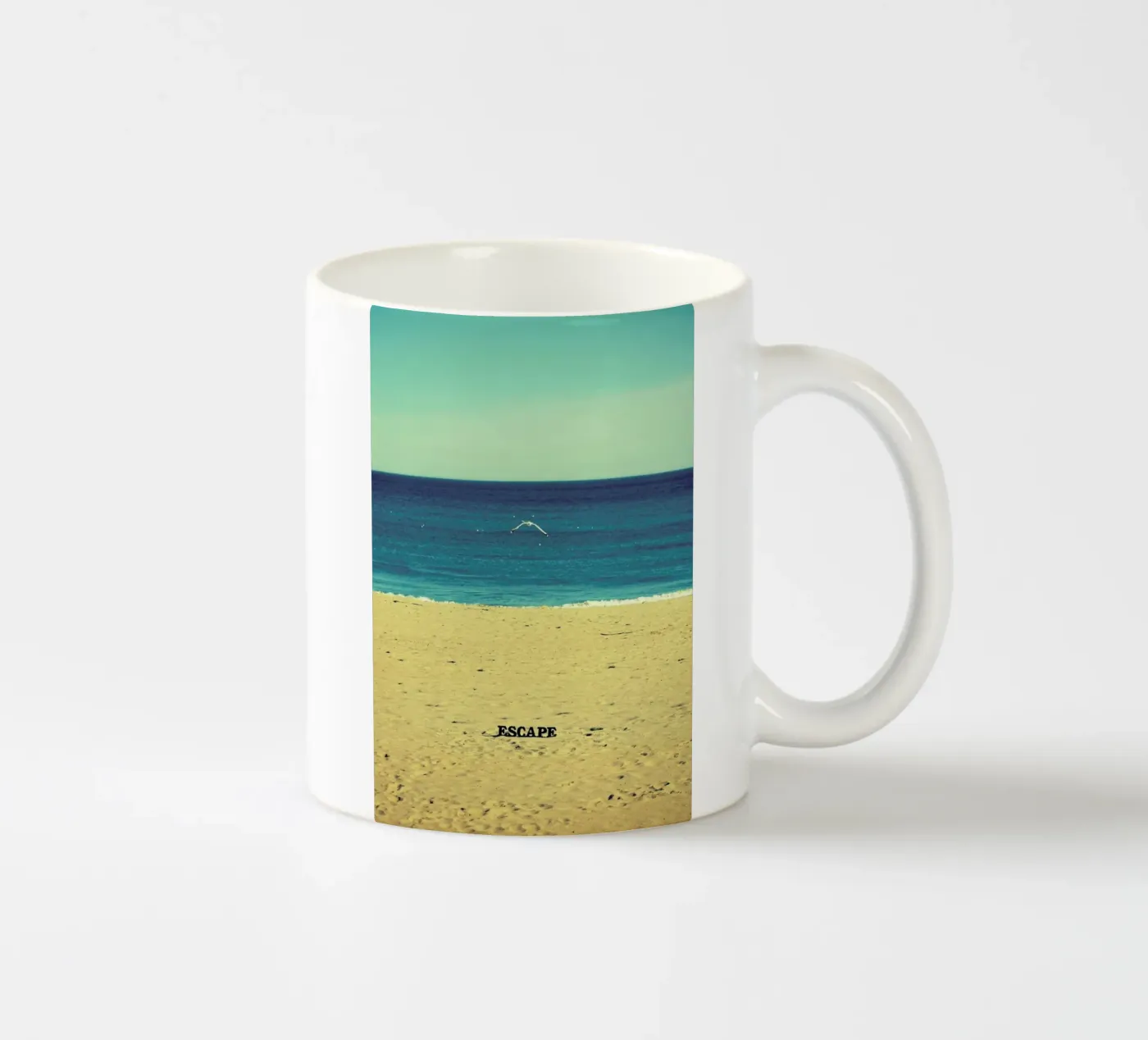 Escape ceramic mug by Robin Delean