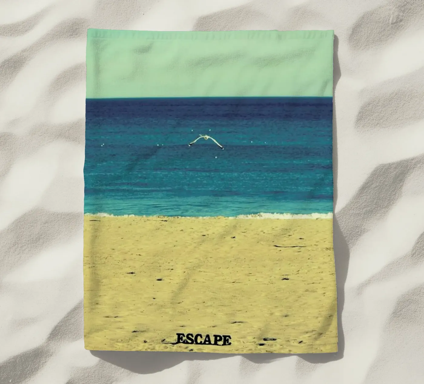 Escape beach towel by Robin Delean