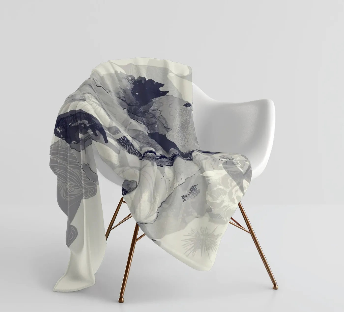 monochrom Fleecedecke von Giulio Iurissevich