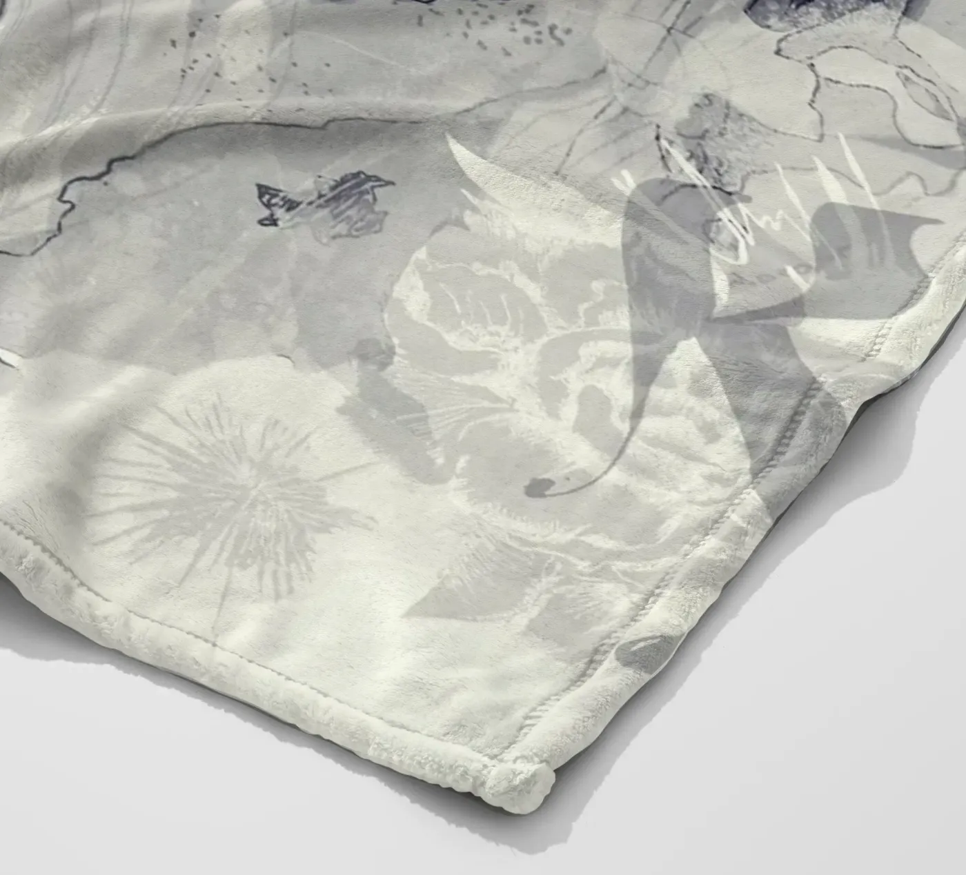 monochrom Fleecedecke von Giulio Iurissevich