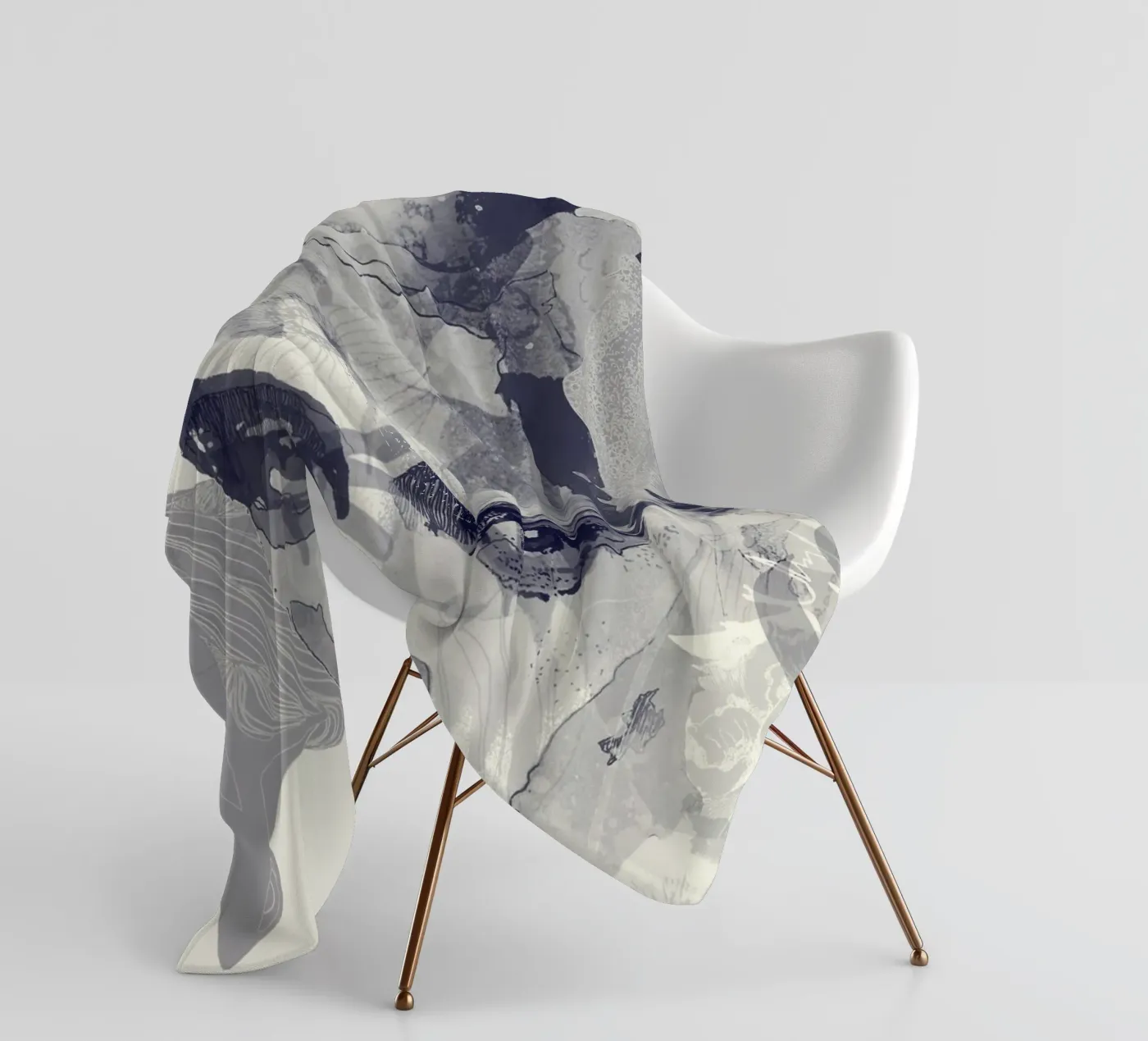 monochrom Fleecedecke von Giulio Iurissevich