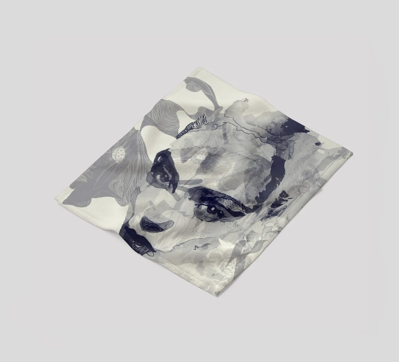 monochrom Fleecedecke von Giulio Iurissevich