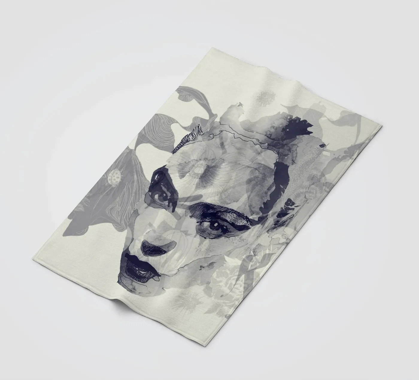 monochrom Fleecedecke von Giulio Iurissevich