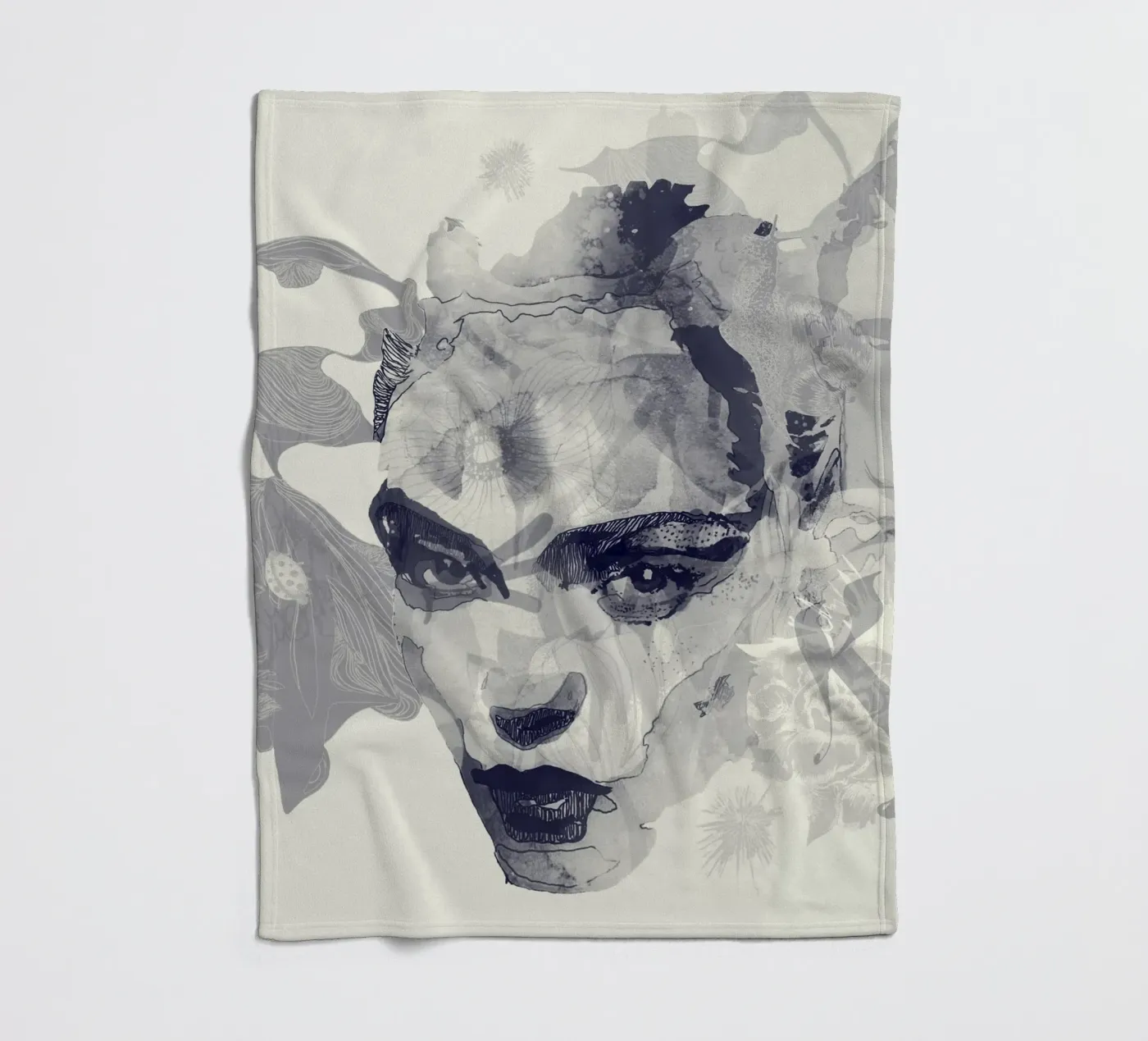 monochrom Fleecedecke von Giulio Iurissevich