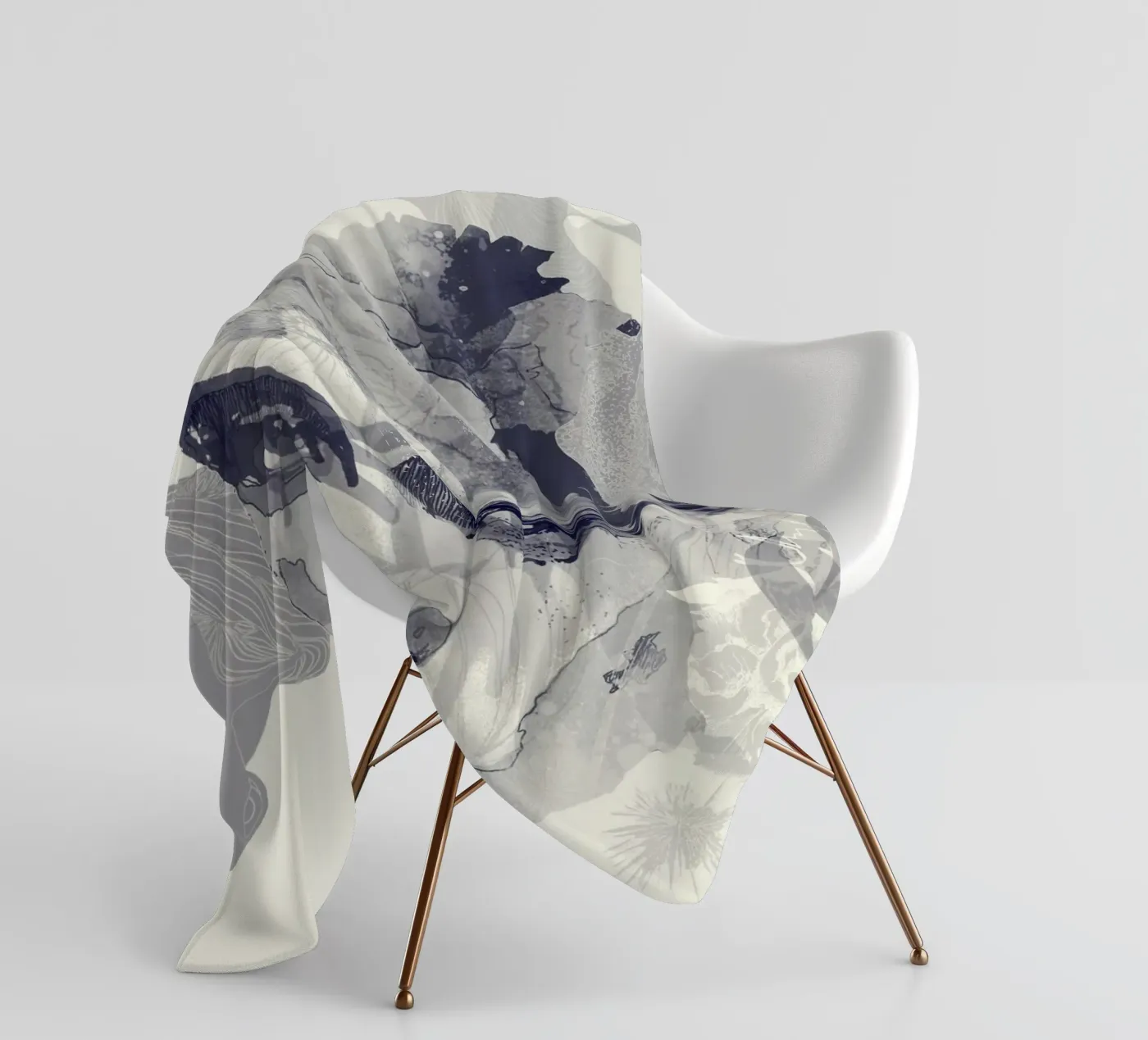 monochrom Fleecedecke von Giulio Iurissevich