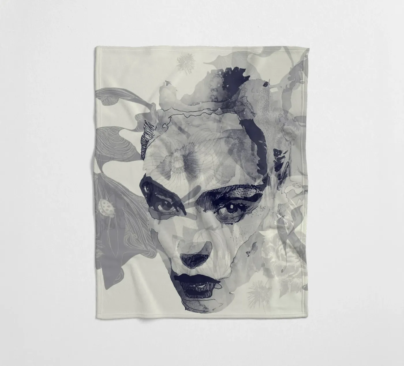 monochrom Fleecedecke von Giulio Iurissevich