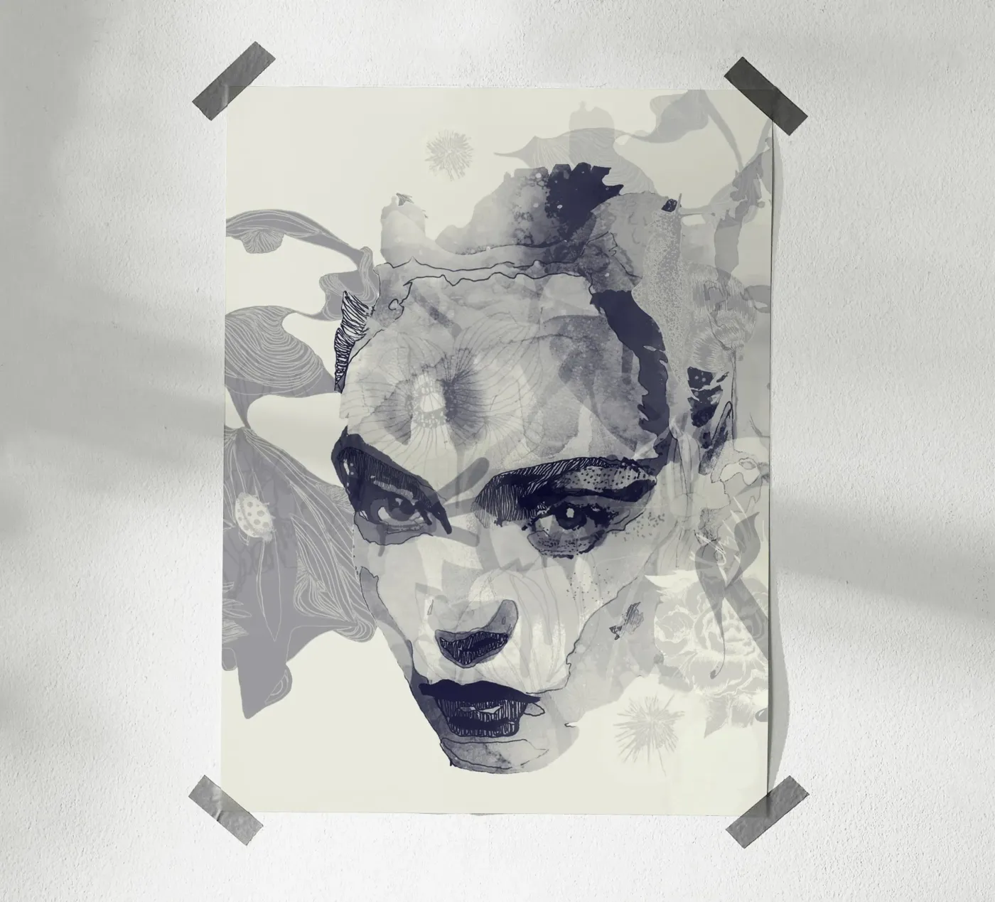 monochrome poster by Giulio Iurissevich