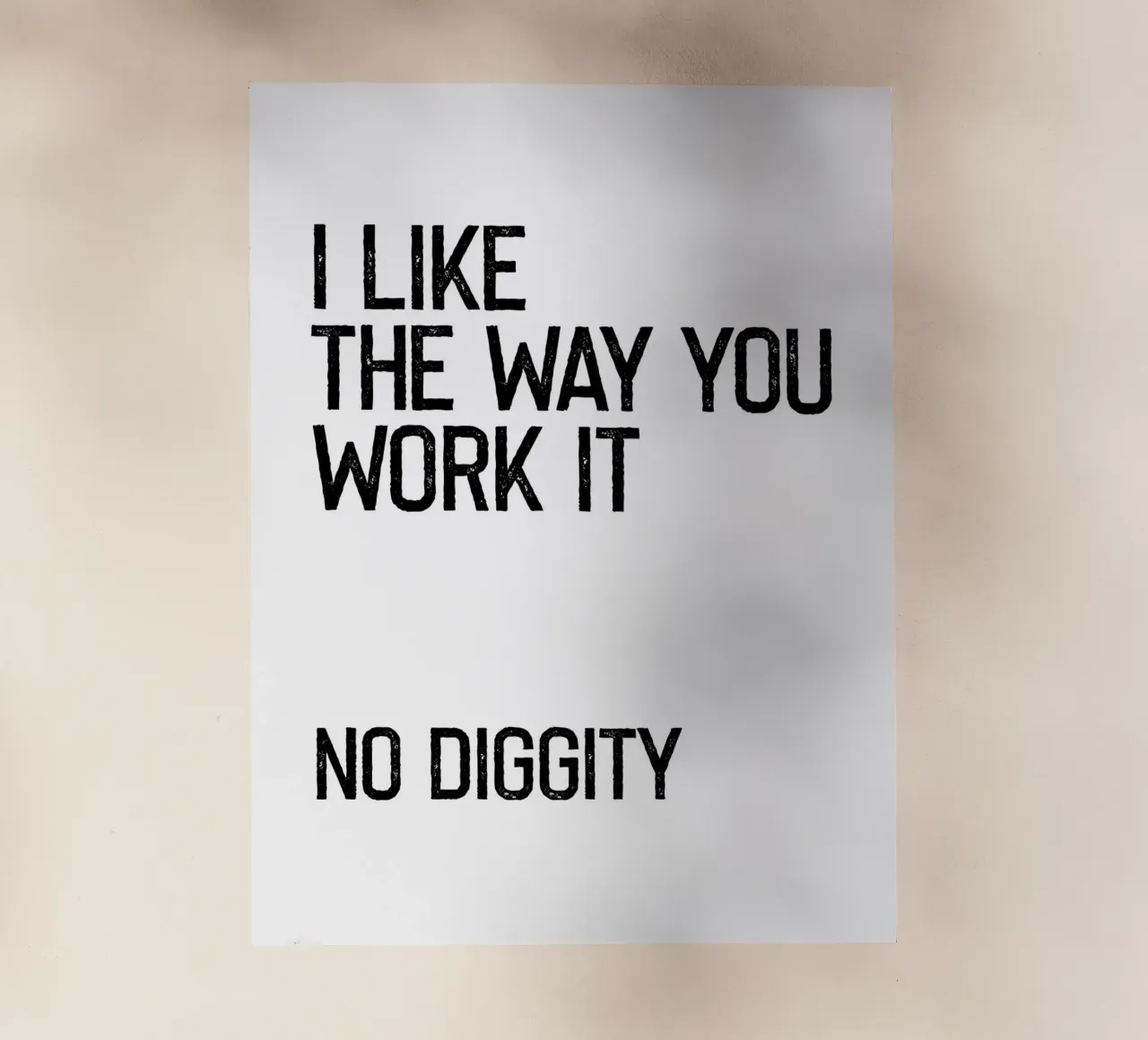 I Like The Way You Work It - No Diggity - Music Art lámina retroiluminada de Peaches Art Prints