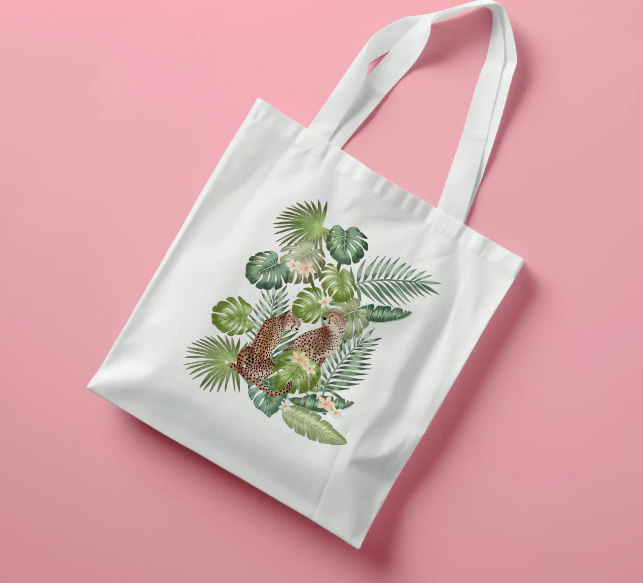 Jungle elegance with cheetahs tote bag by CalliLetters