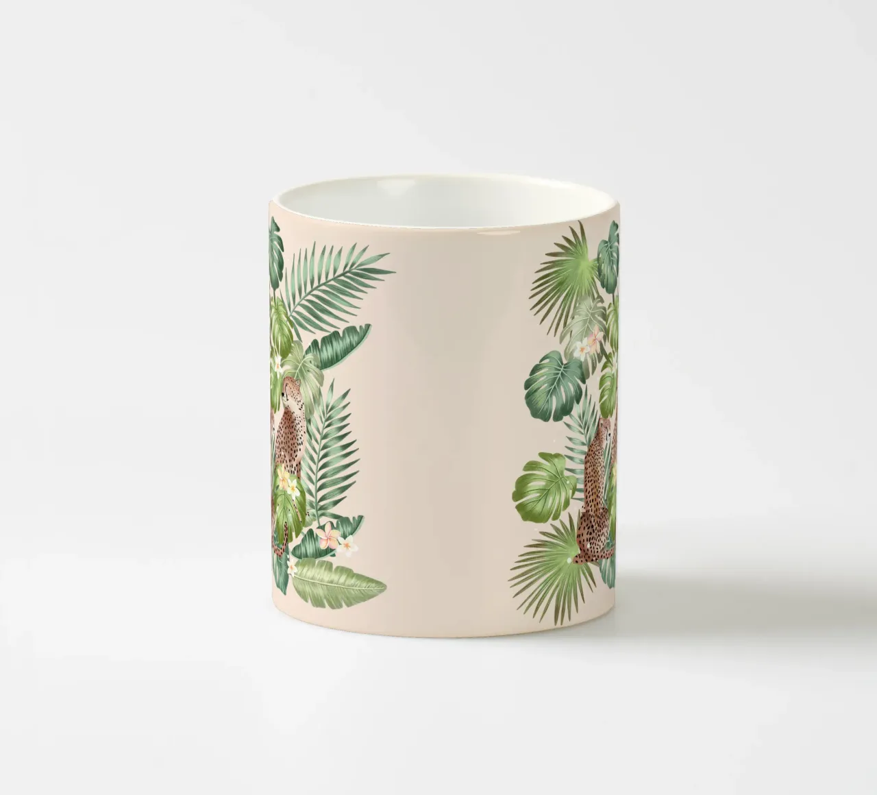 Eleganza nella giungla con i ghepardi tazza in ceramica da CalliLetters