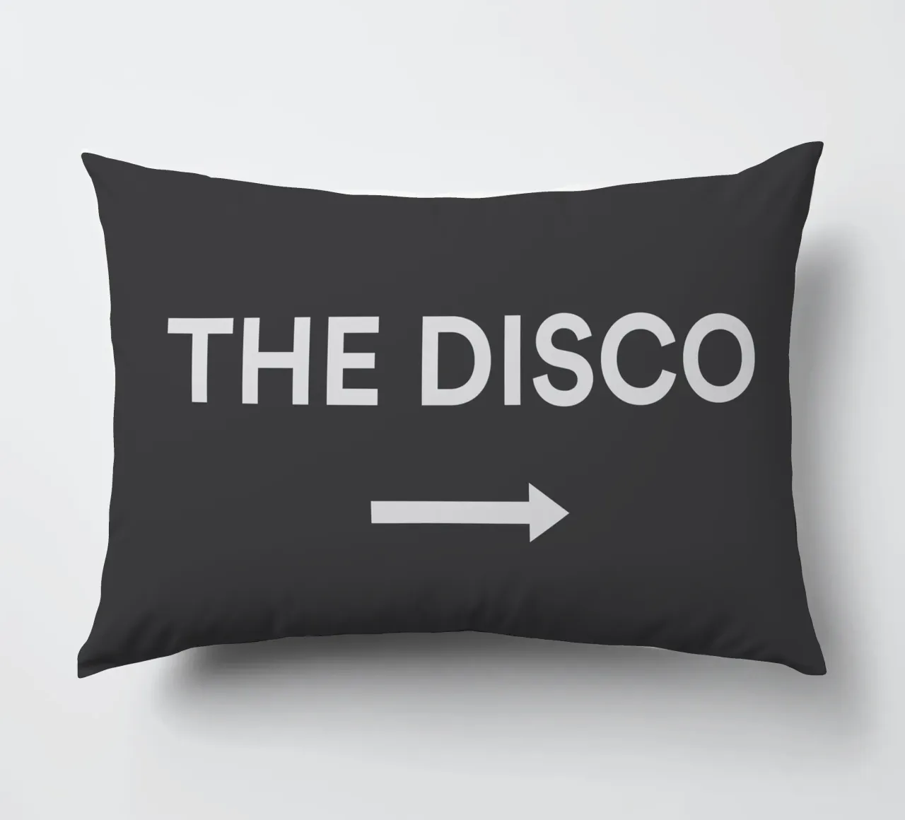 Cartello a freccia To The Disco cuscino da Peaches Art Prints