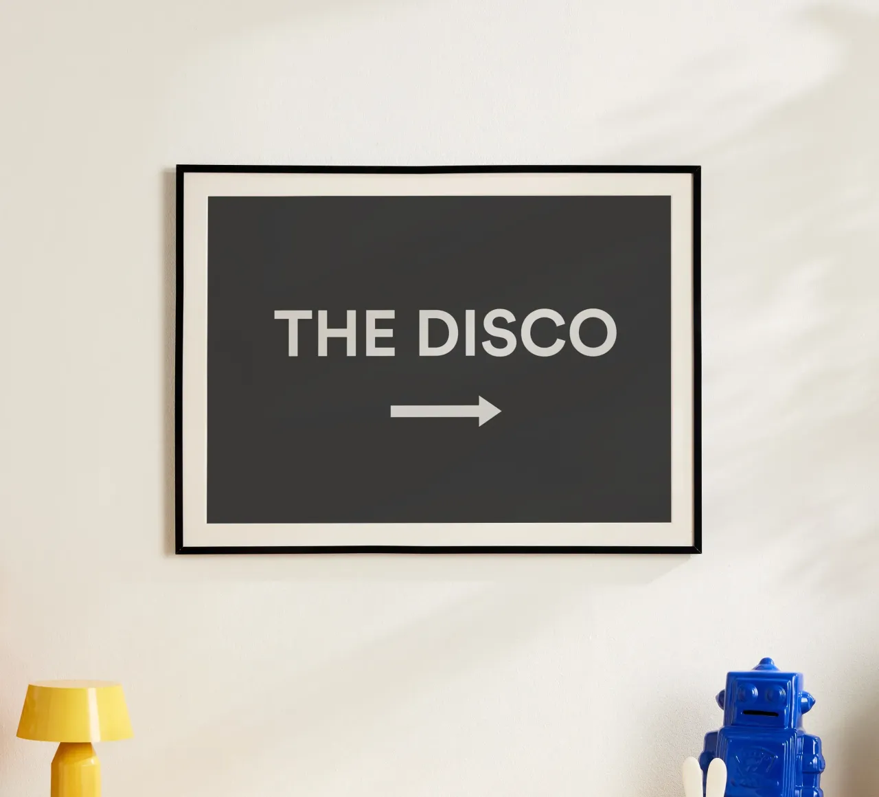 Cartello a freccia To The Disco poster da Peaches Art Prints