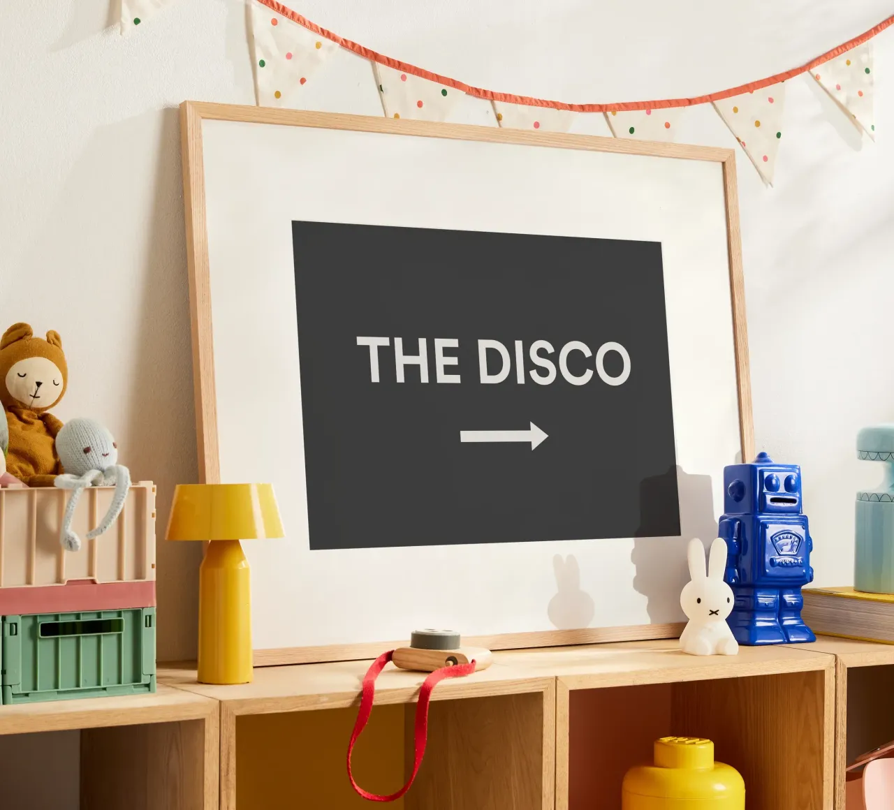 Cartello a freccia To The Disco poster da Peaches Art Prints