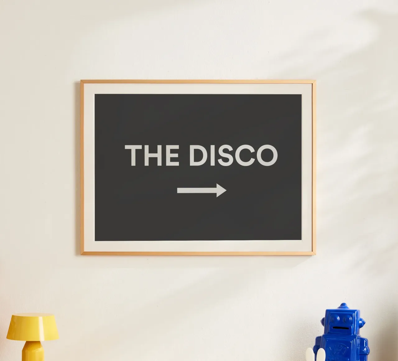 Cartello a freccia To The Disco poster da Peaches Art Prints