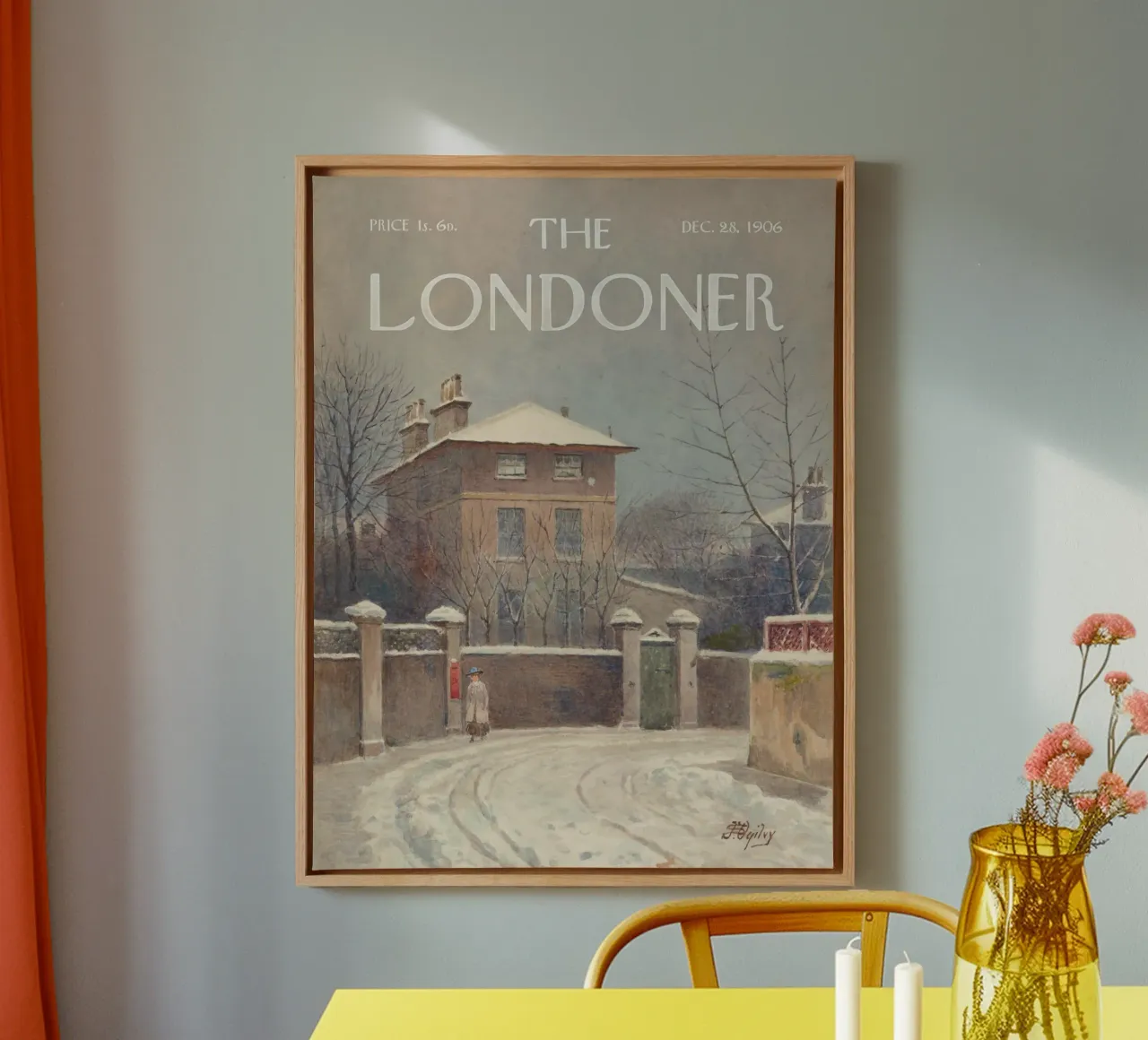 The Londoner - La casa di Tom Hoods in Elm Tree Road tela con Cornice a cassetta da Vintagrafica