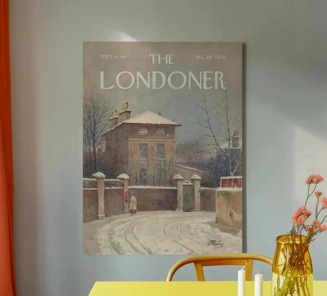 The Londoner - La casa di Tom Hoods in Elm Tree Road tela con Cornice a cassetta da Vintagrafica