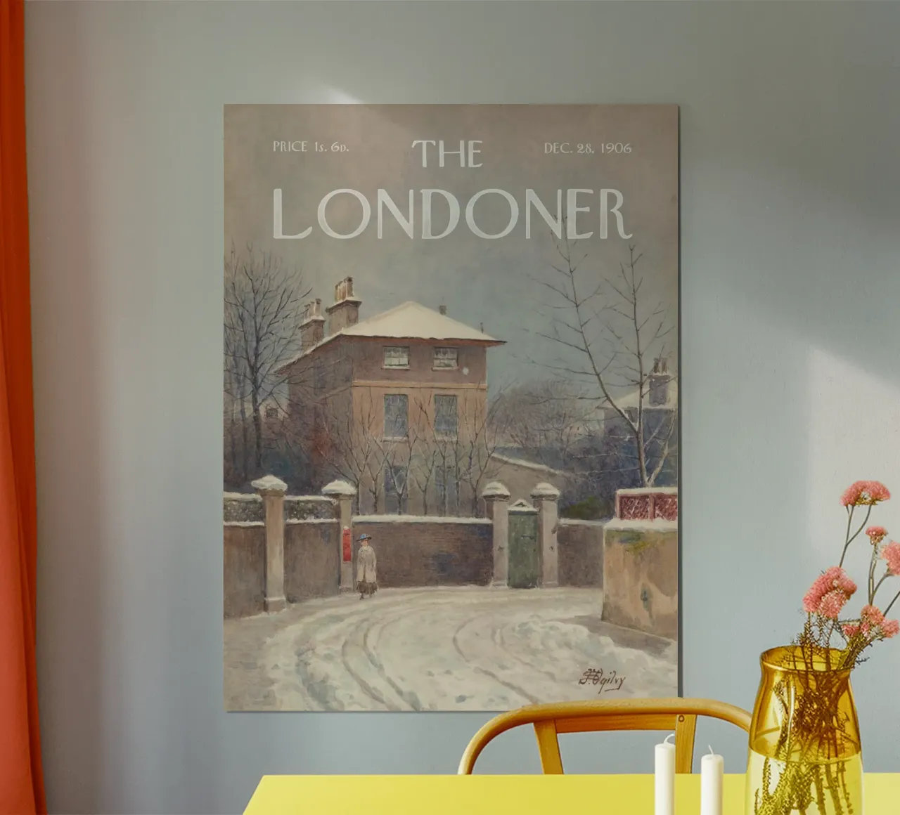 The Londoner - La casa di Tom Hoods in Elm Tree Road poster con telaio in legno da Vintagrafica