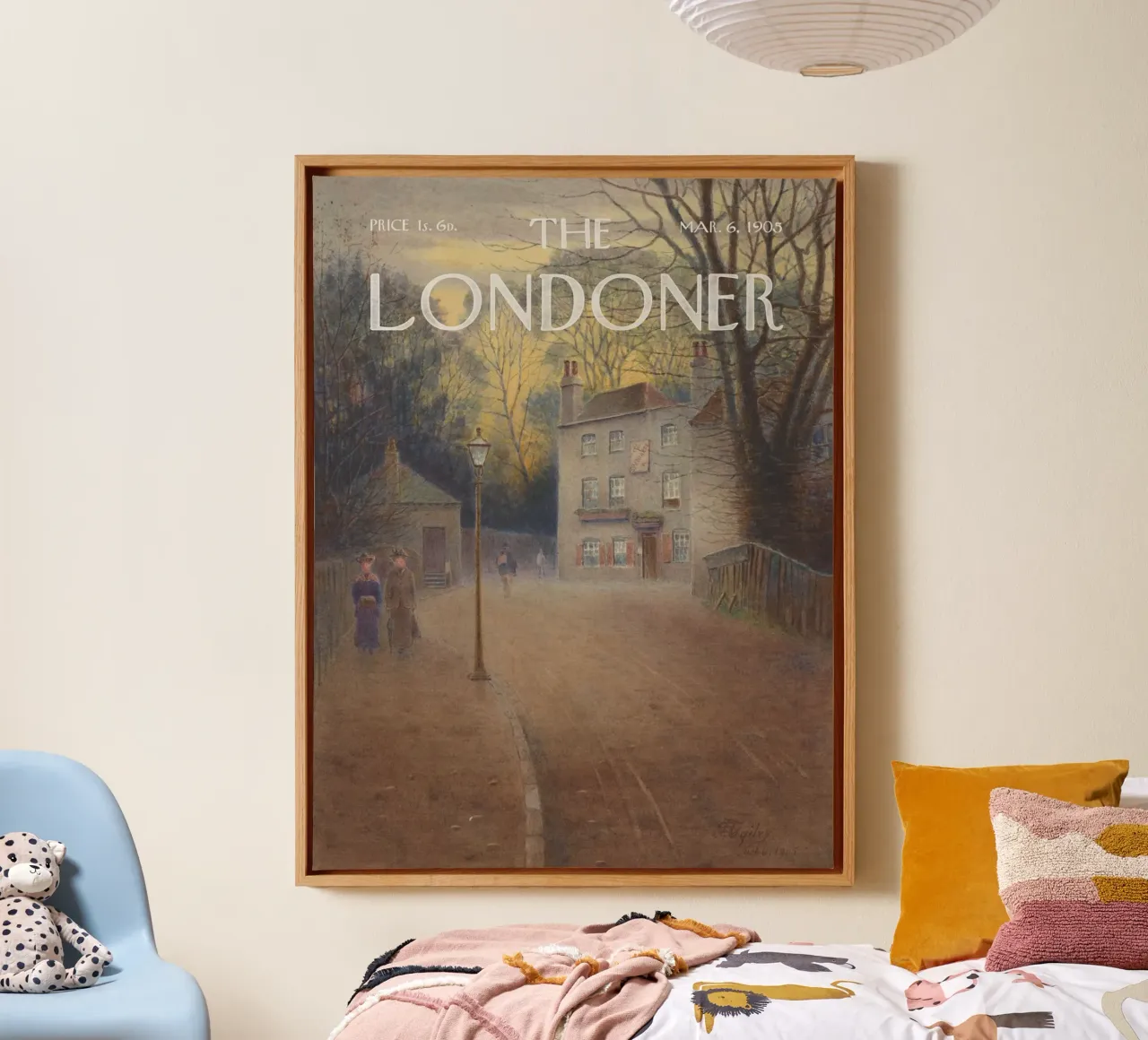 Il Londoner - La taverna Spaniards, Hampstead Heath tela con Cornice a cassetta da Vintagrafica