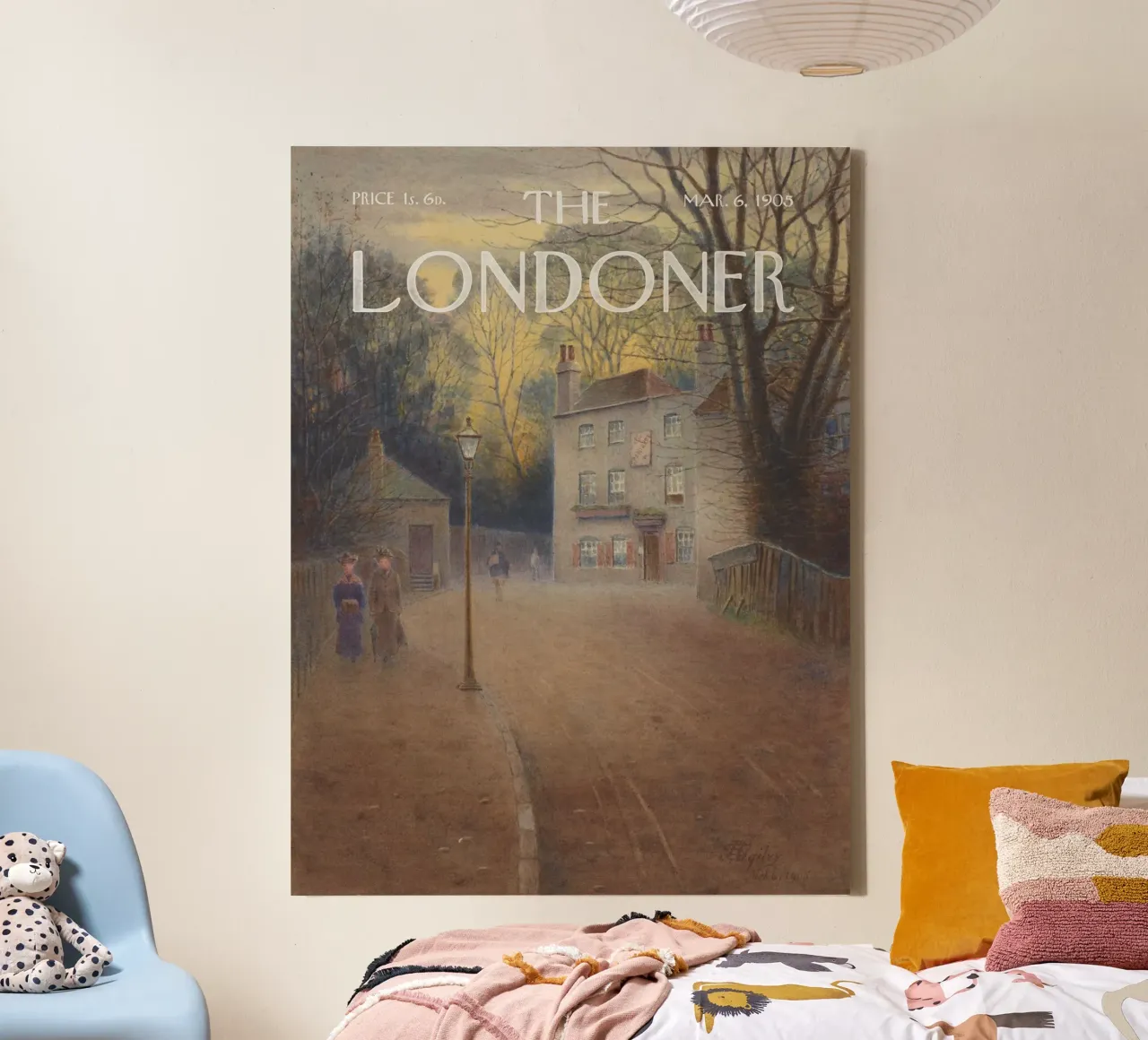 Il Londoner - La taverna Spaniards, Hampstead Heath tela con Cornice a cassetta da Vintagrafica