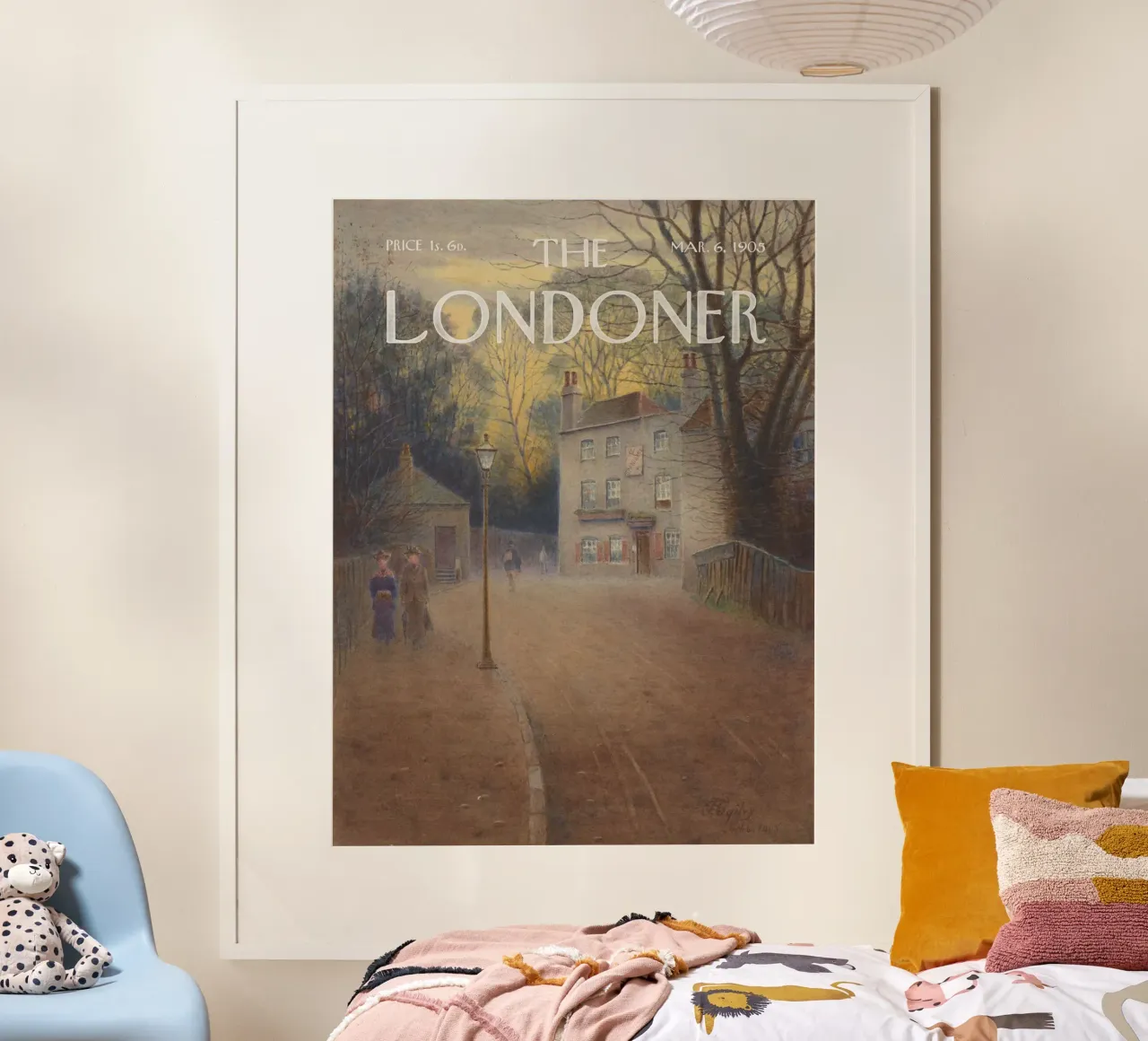 Il Londoner - La taverna Spaniards, Hampstead Heath poster con telaio in legno da Vintagrafica