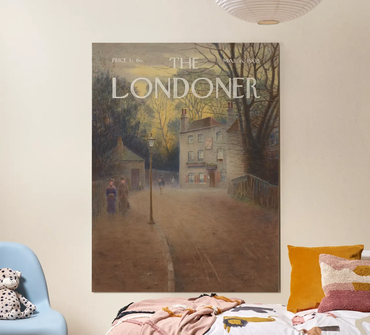 Il Londoner - La taverna Spaniards, Hampstead Heath poster con telaio in legno da Vintagrafica