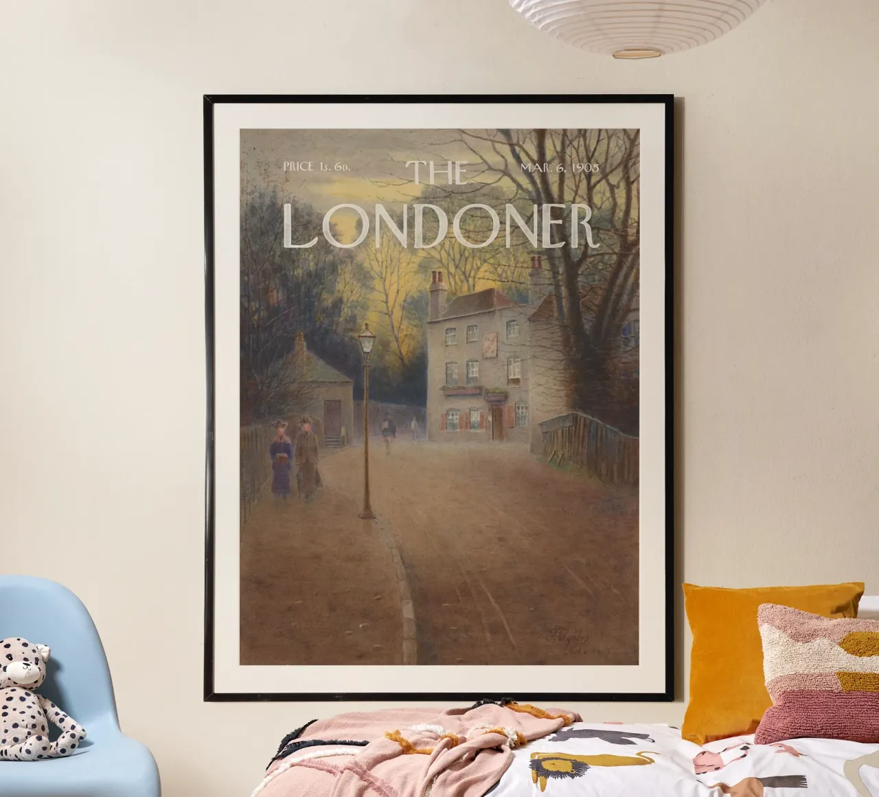 Il Londoner - La taverna Spaniards, Hampstead Heath poster con telaio in legno da Vintagrafica