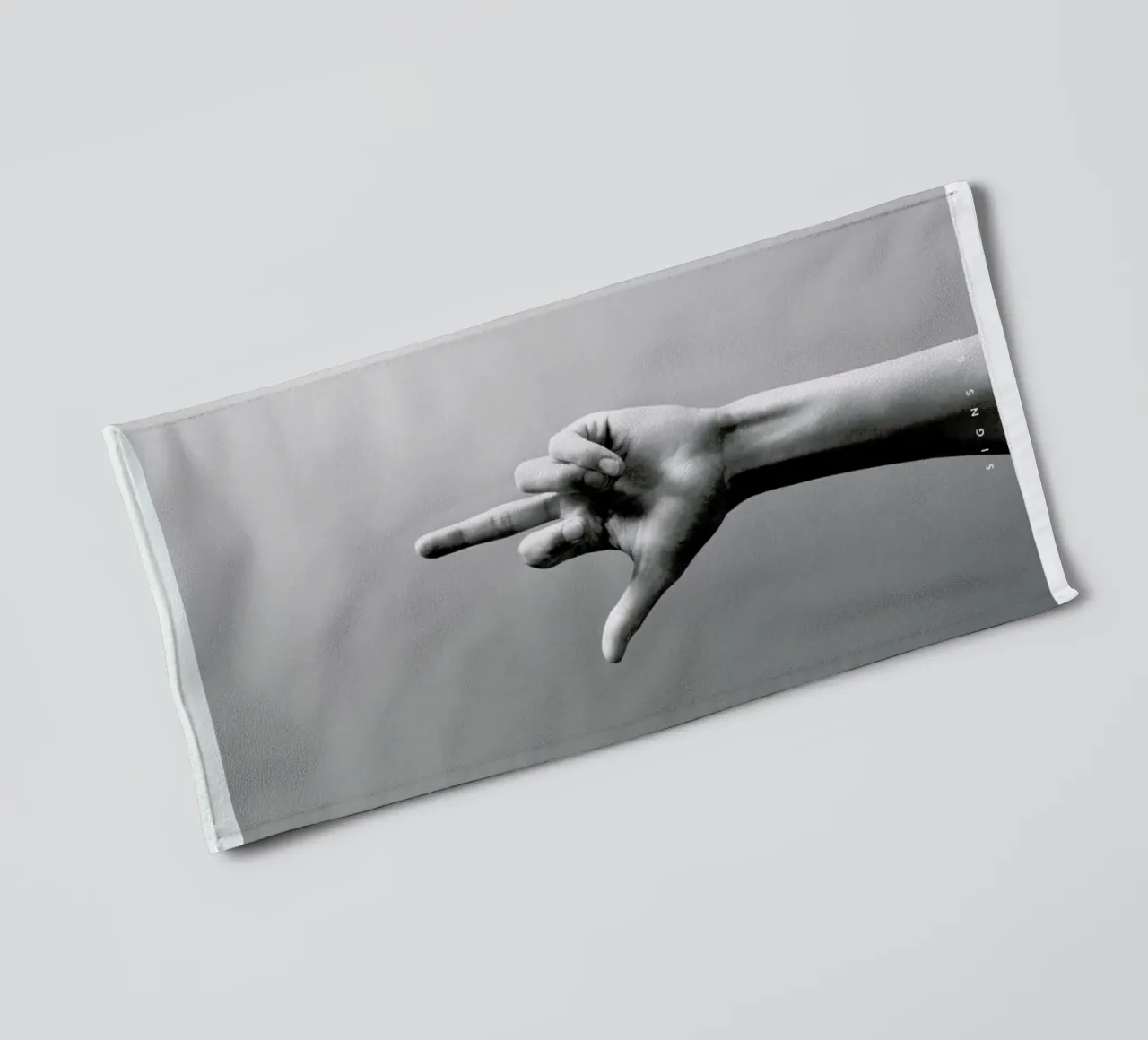 Signs 02 towel by Sarah Bühler