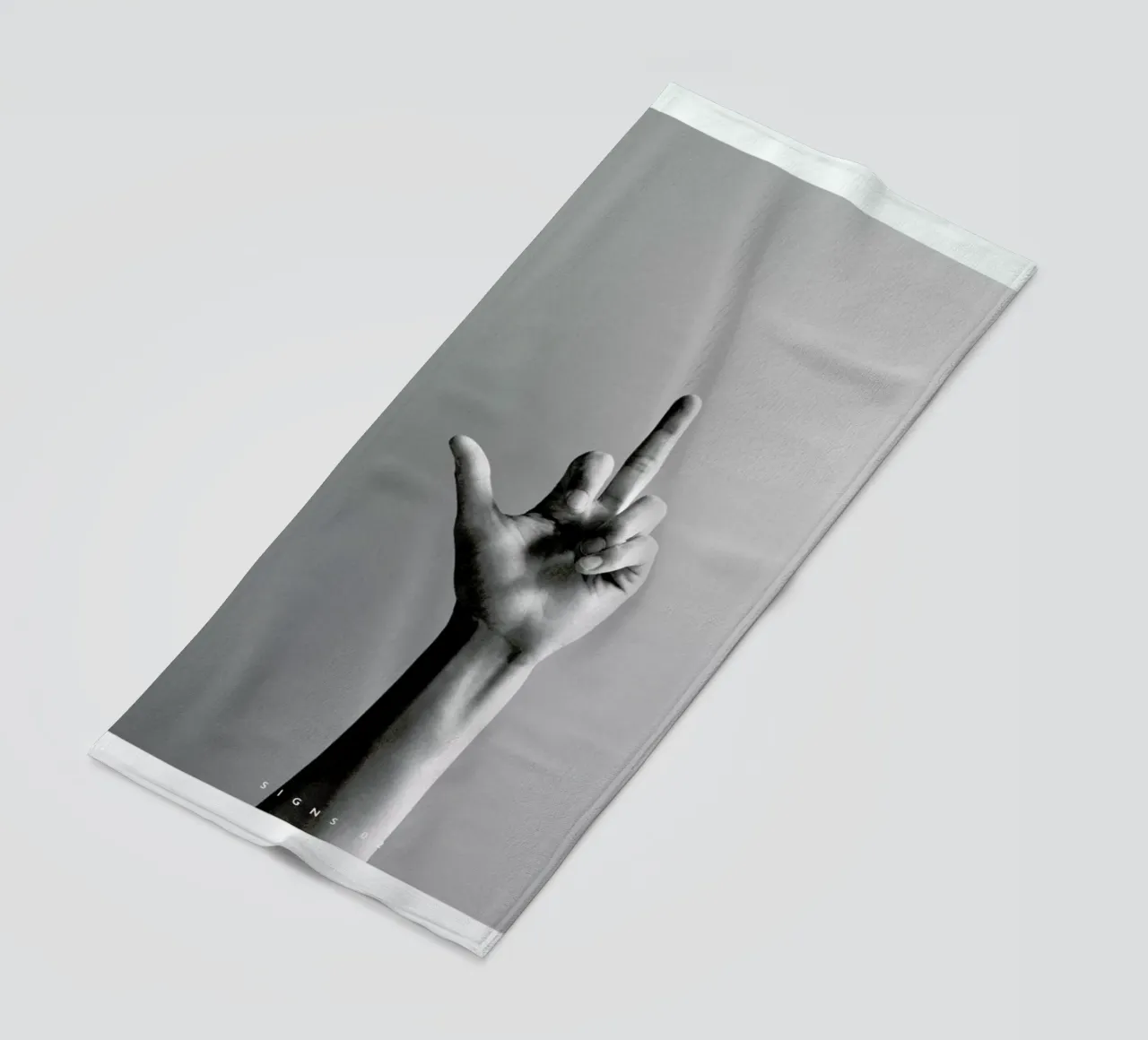 Signs 02 beach towel by Sarah Bühler