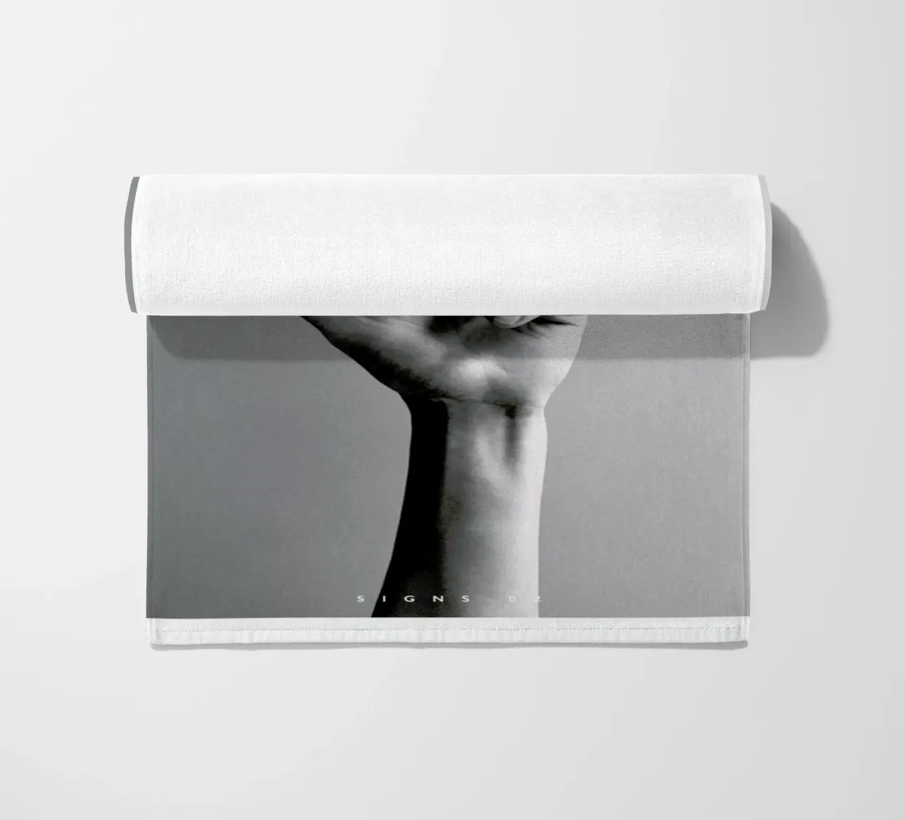 Signs 02 beach towel by Sarah Bühler