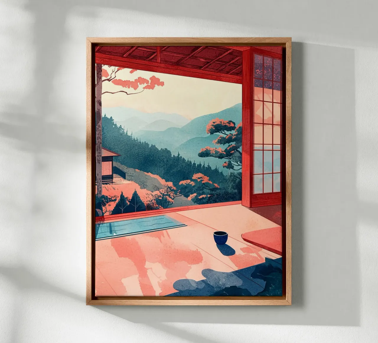 Ryokan View tela con Cornice a cassetta da Sugoi
