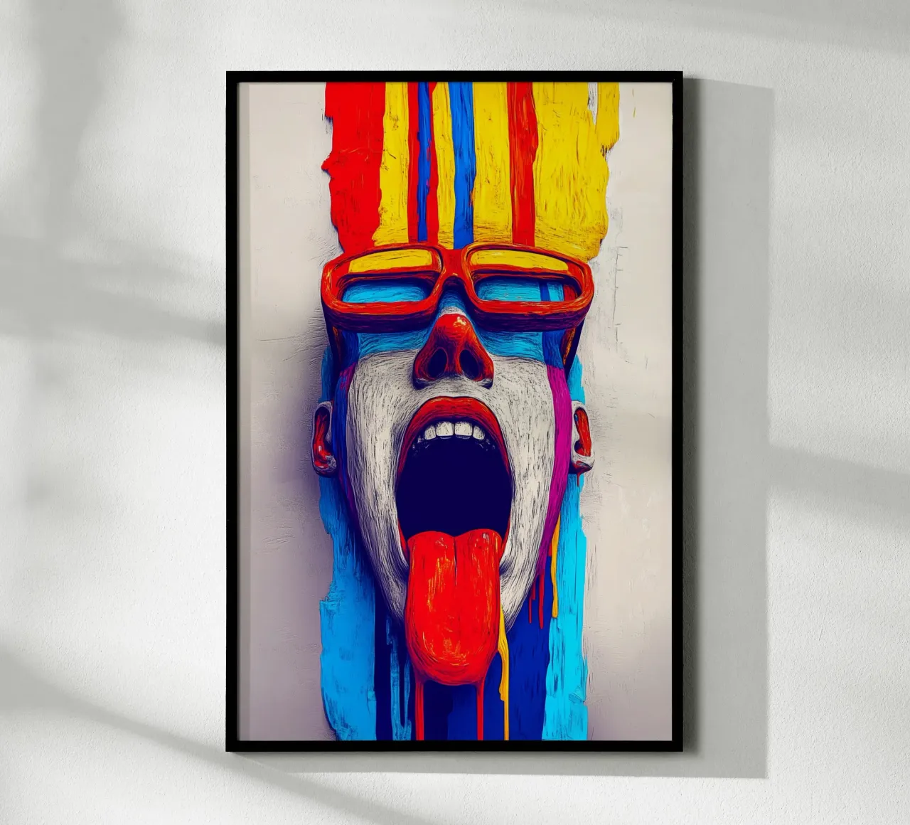 Un'esplosione di colori per i sensi poster con telaio in plastica da melipo-art