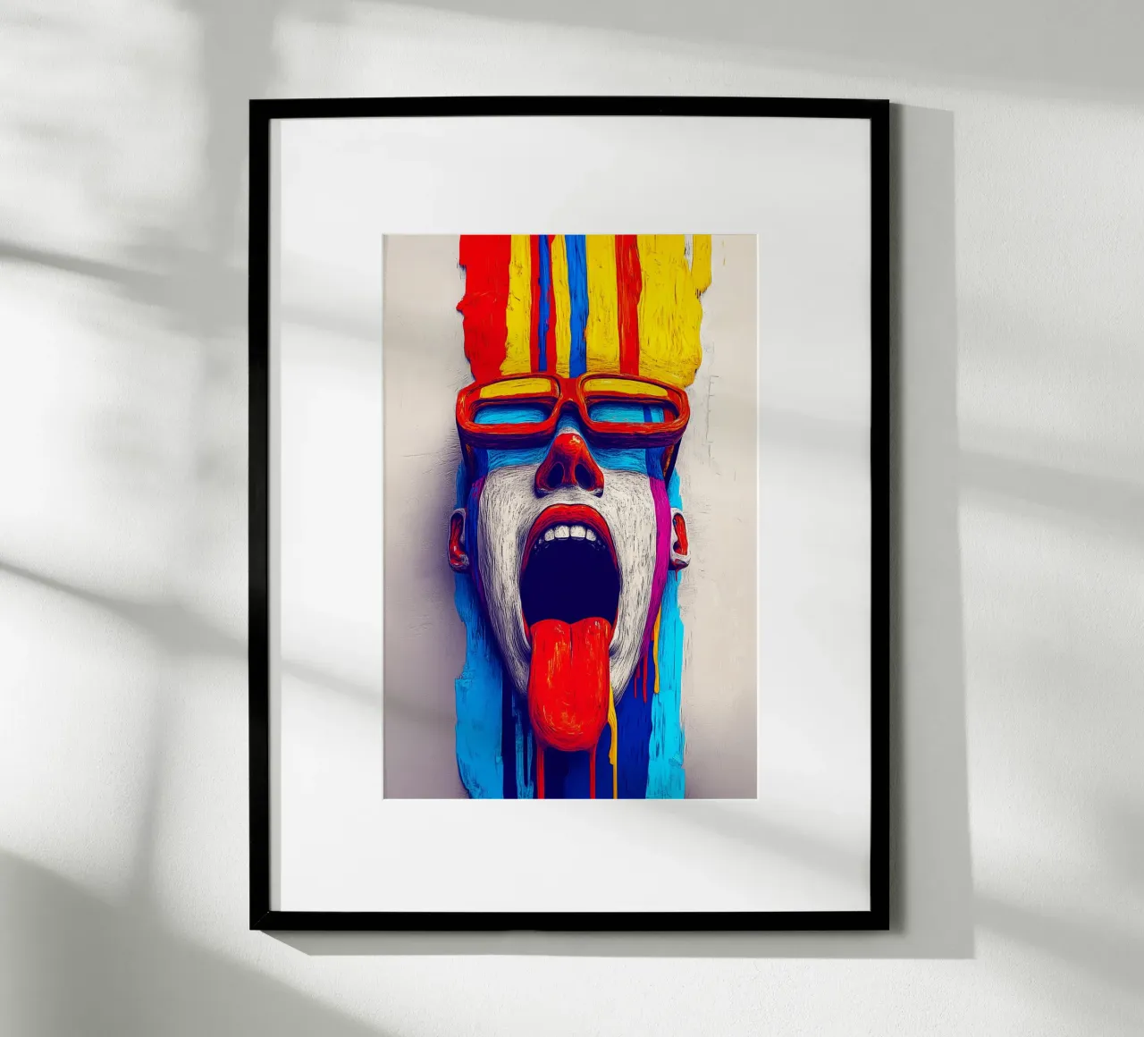 Un'esplosione di colori per i sensi poster con telaio in plastica da melipo-art