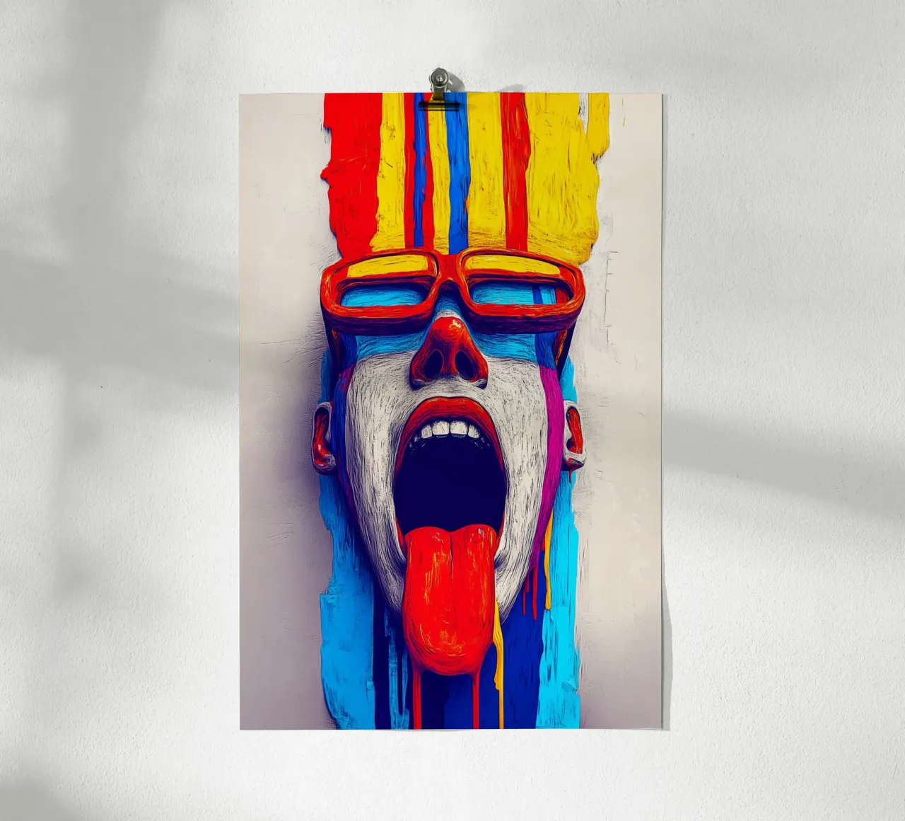 Un'esplosione di colori per i sensi poster con telaio in plastica da melipo-art