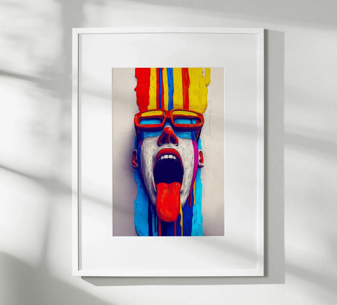 Un'esplosione di colori per i sensi poster con telaio in plastica da melipo-art