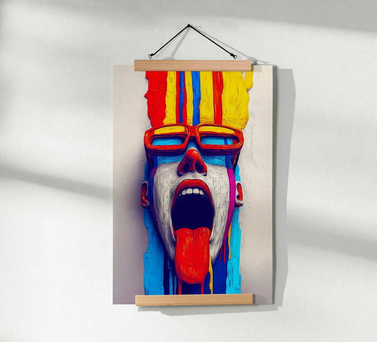 Un'esplosione di colori per i sensi poster con telaio in plastica da melipo-art