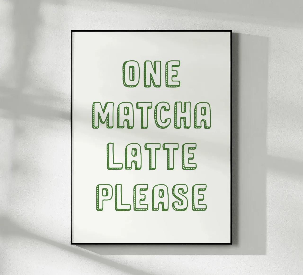 Un latte Matcha per favore plexiglass da Spice & Style