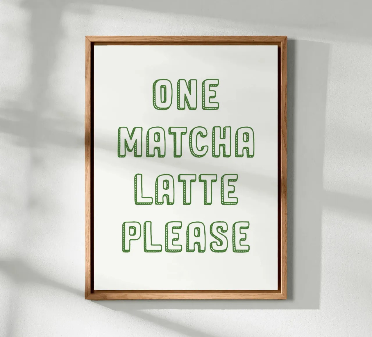 Un latte Matcha per favore alluminio dibond da Spice & Style