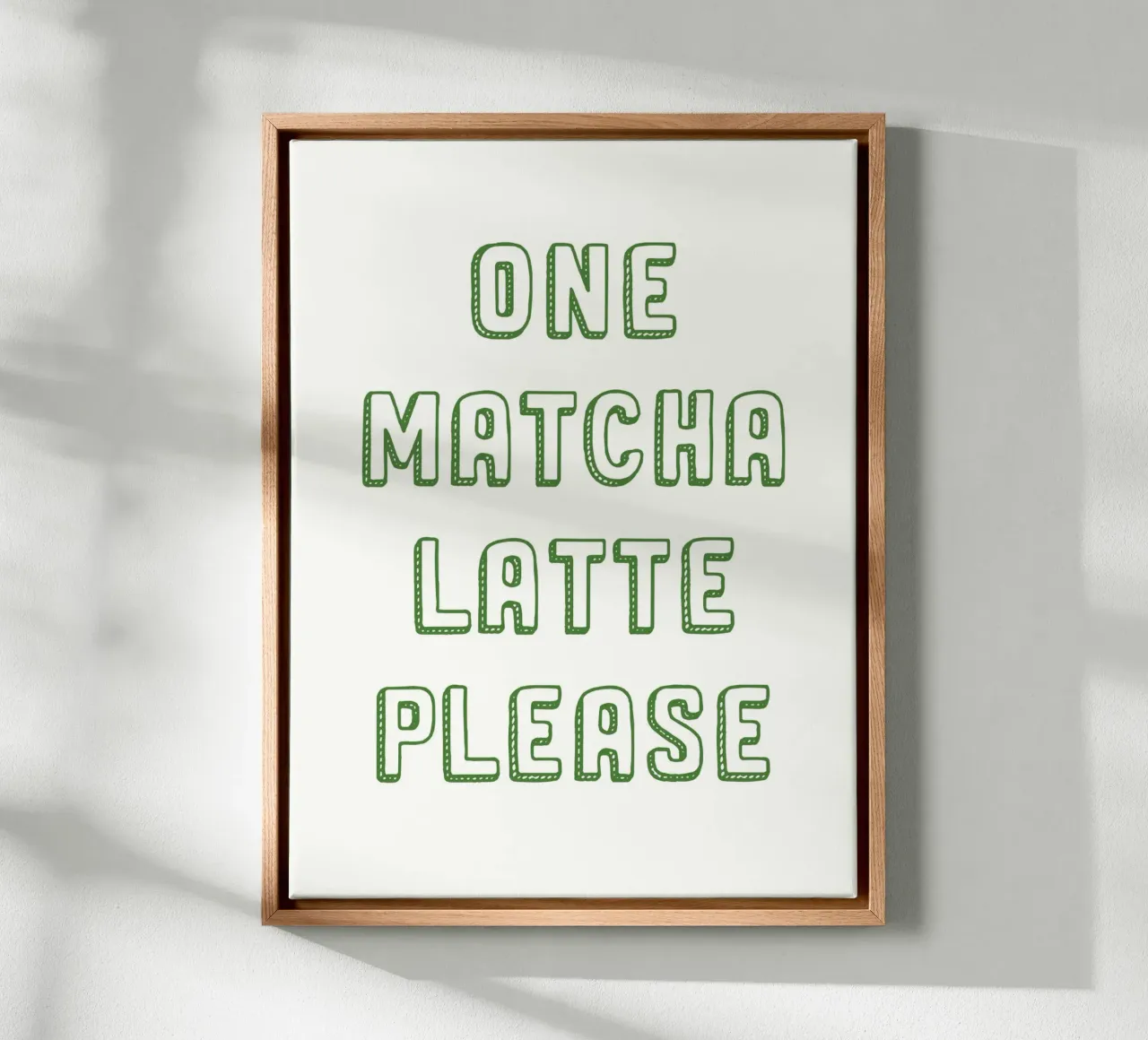 Un latte Matcha per favore tela da Spice & Style