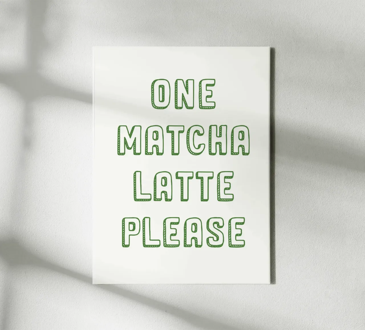 Un latte Matcha per favore tela da Spice & Style