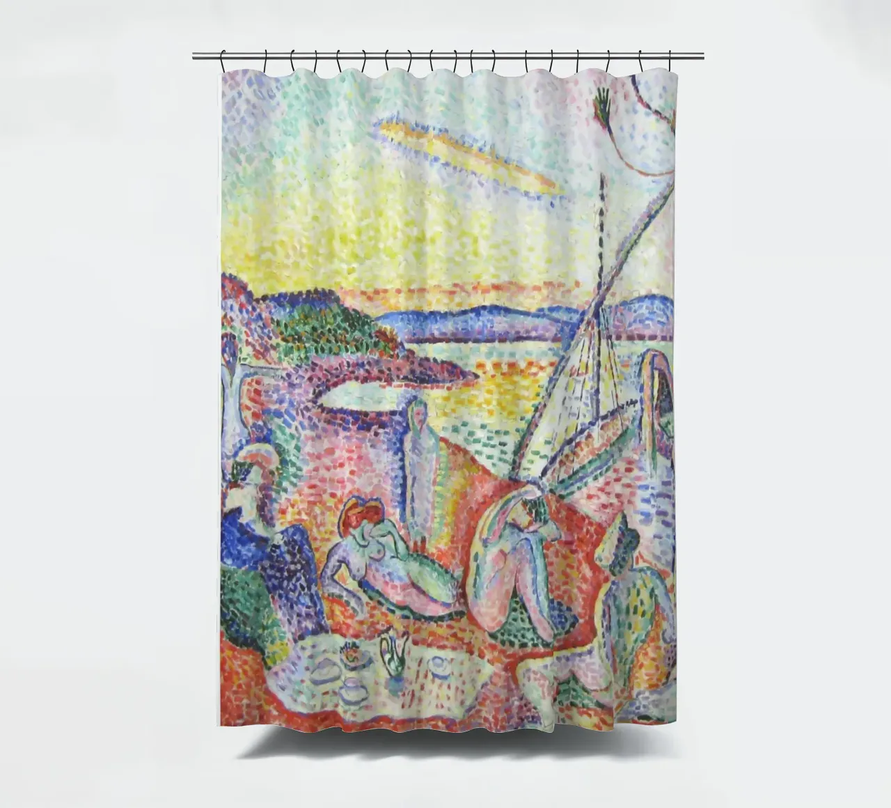 Henri Matisse Drucke, farbenfrohe abstrakte moderne Kunst Duschvorhang von ArtHaus
