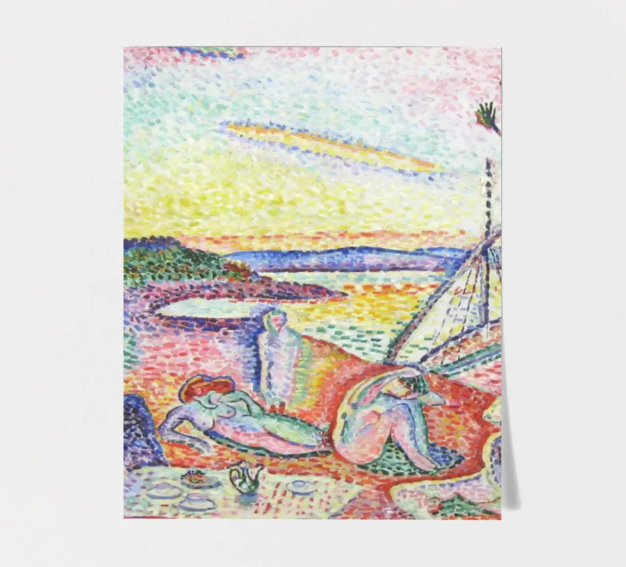 Henri Matisse Drucke, farbenfrohe abstrakte moderne Kunst Stickerbogen von ArtHaus
