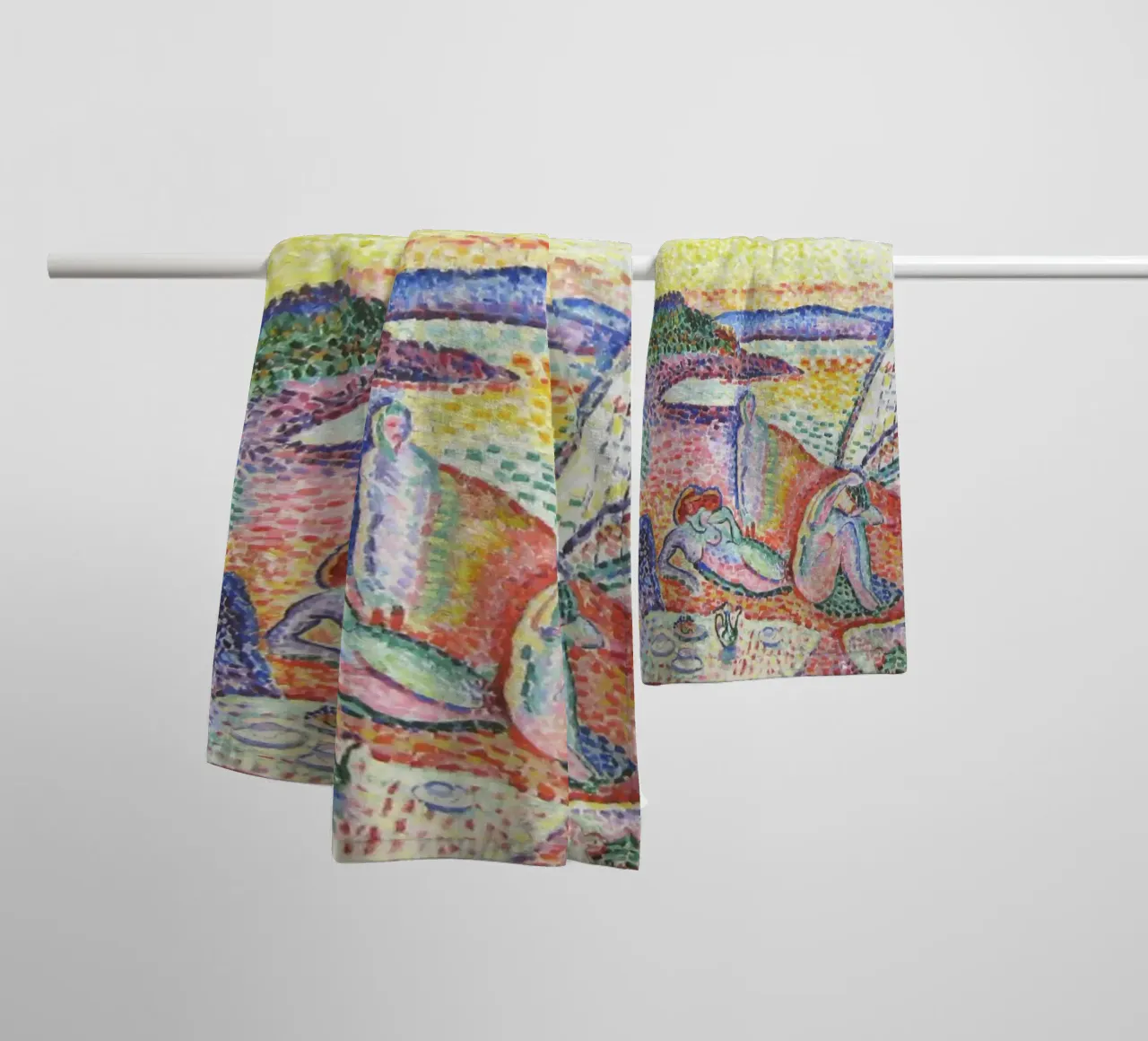 Henri Matisse Prints, Colorful Abstract Modern Art towel by ArtHaus