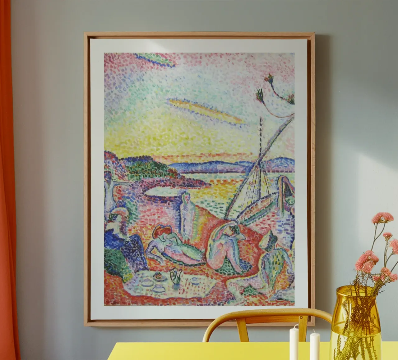 Henri Matisse Prints, kleurrijke abstracte moderne kunst canvas van ArtHaus