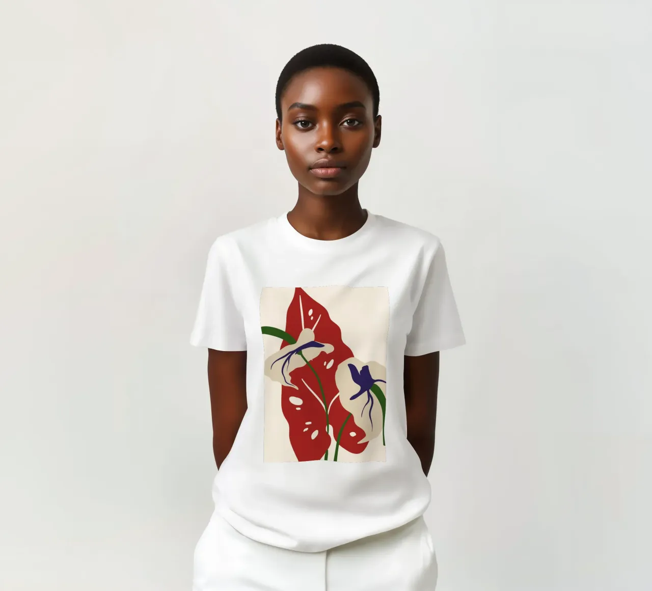 Abstract Botanical Harmony | Art t-shirt da PrintCessStudio