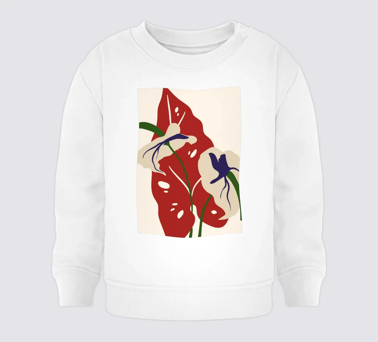 Abstract Botanical Harmony | Art felpa neonato da PrintCessStudio