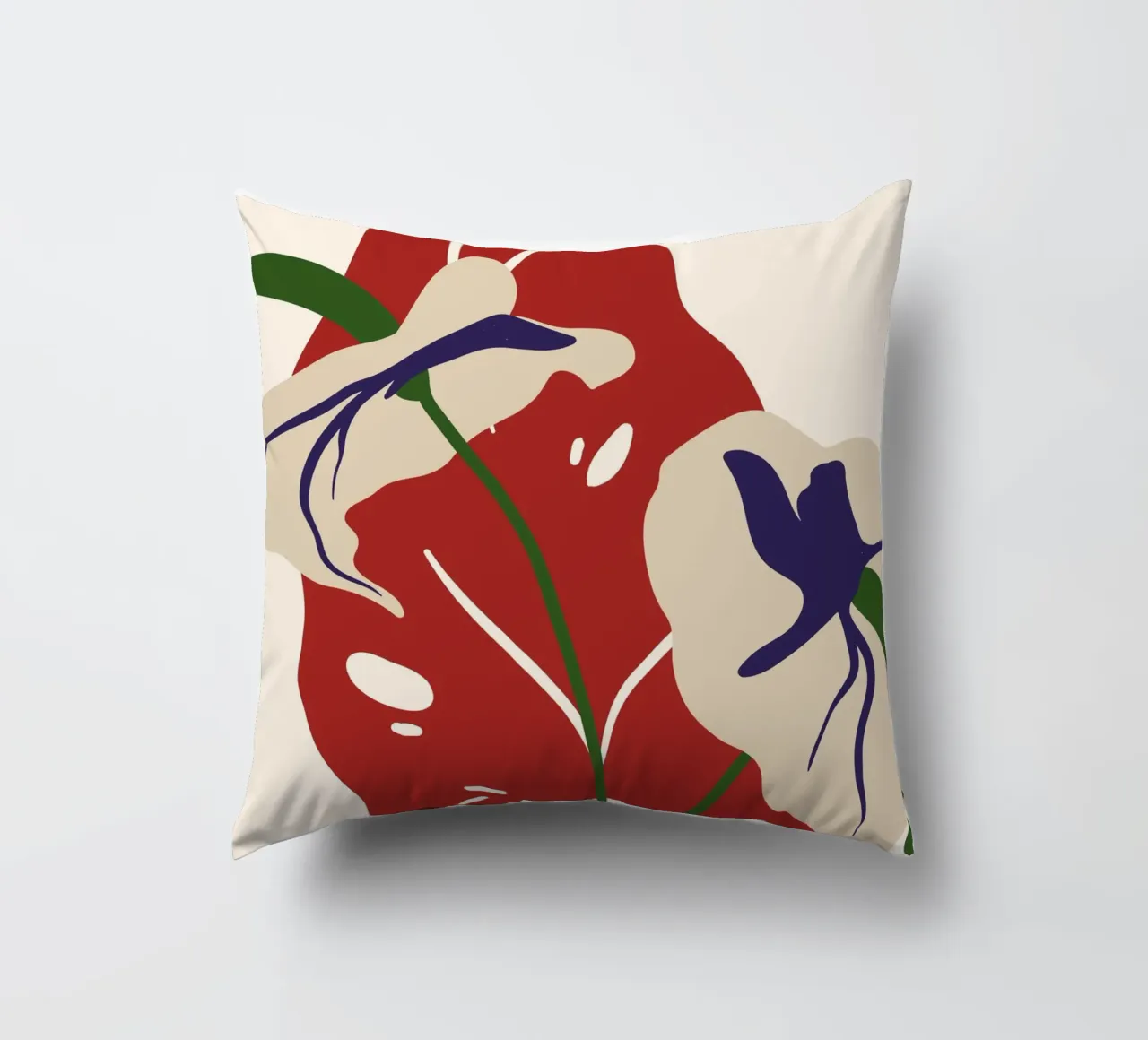 Abstract Botanical Harmony | Art cuscino da PrintCessStudio