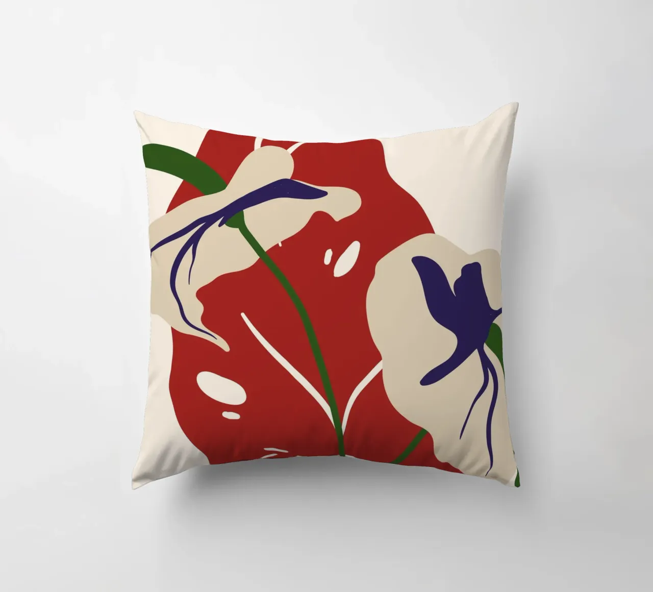 Abstract Botanical Harmony | Art cuscino da PrintCessStudio