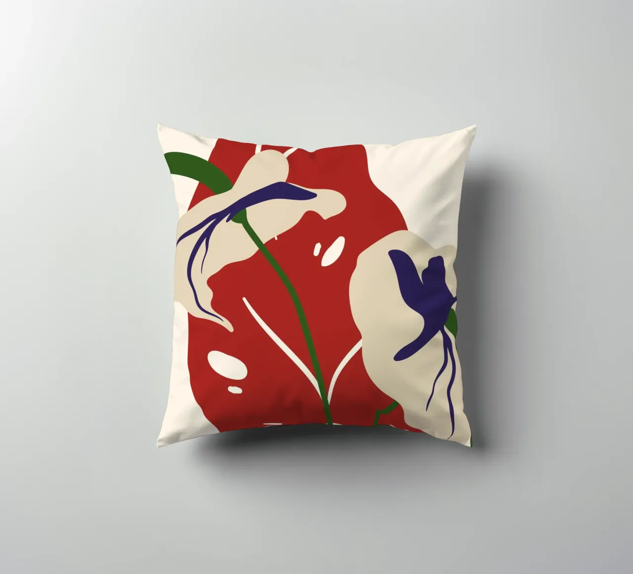 Abstract Botanical Harmony | Art cuscino da PrintCessStudio