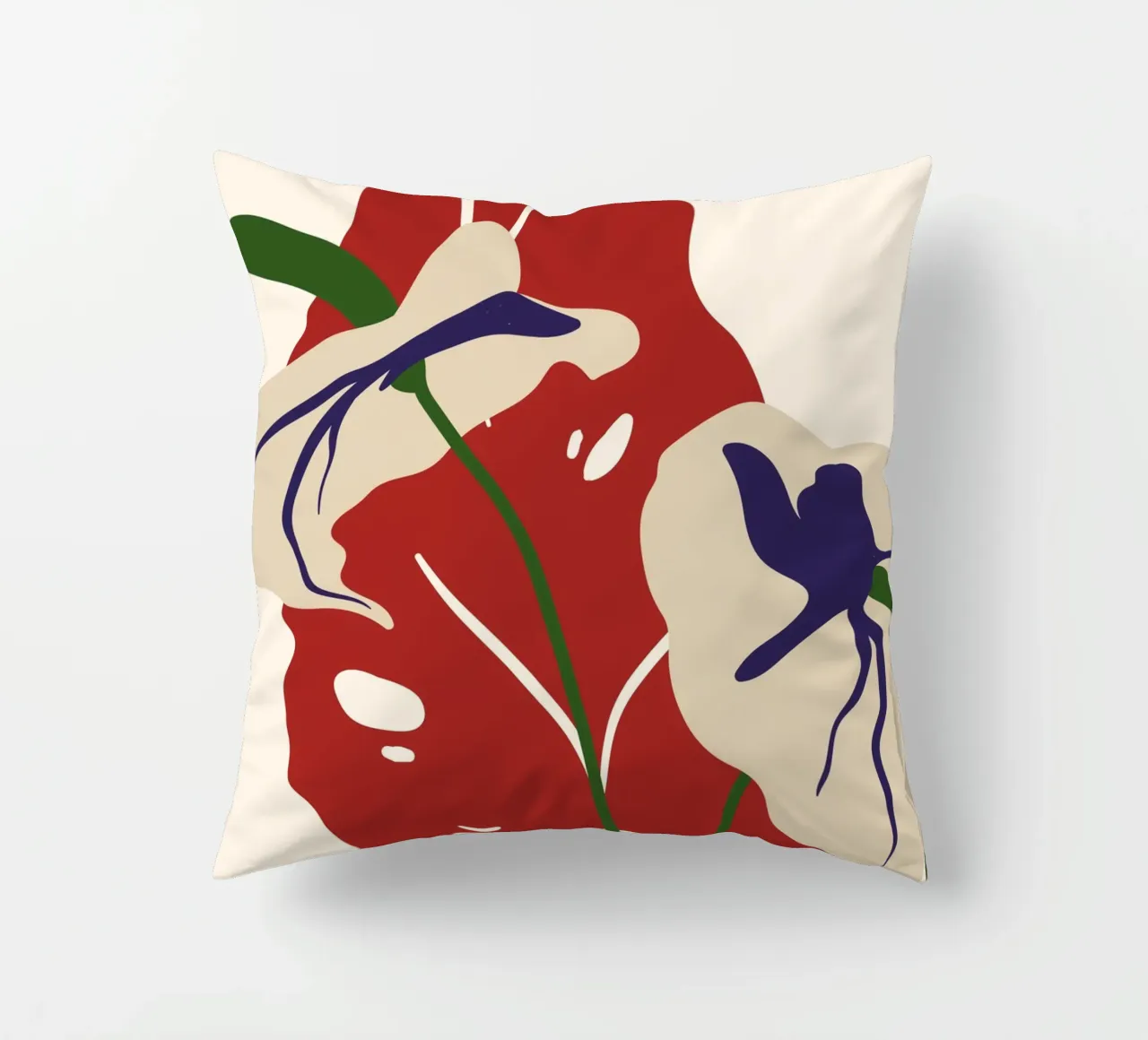 Abstract Botanical Harmony | Art cuscino da PrintCessStudio